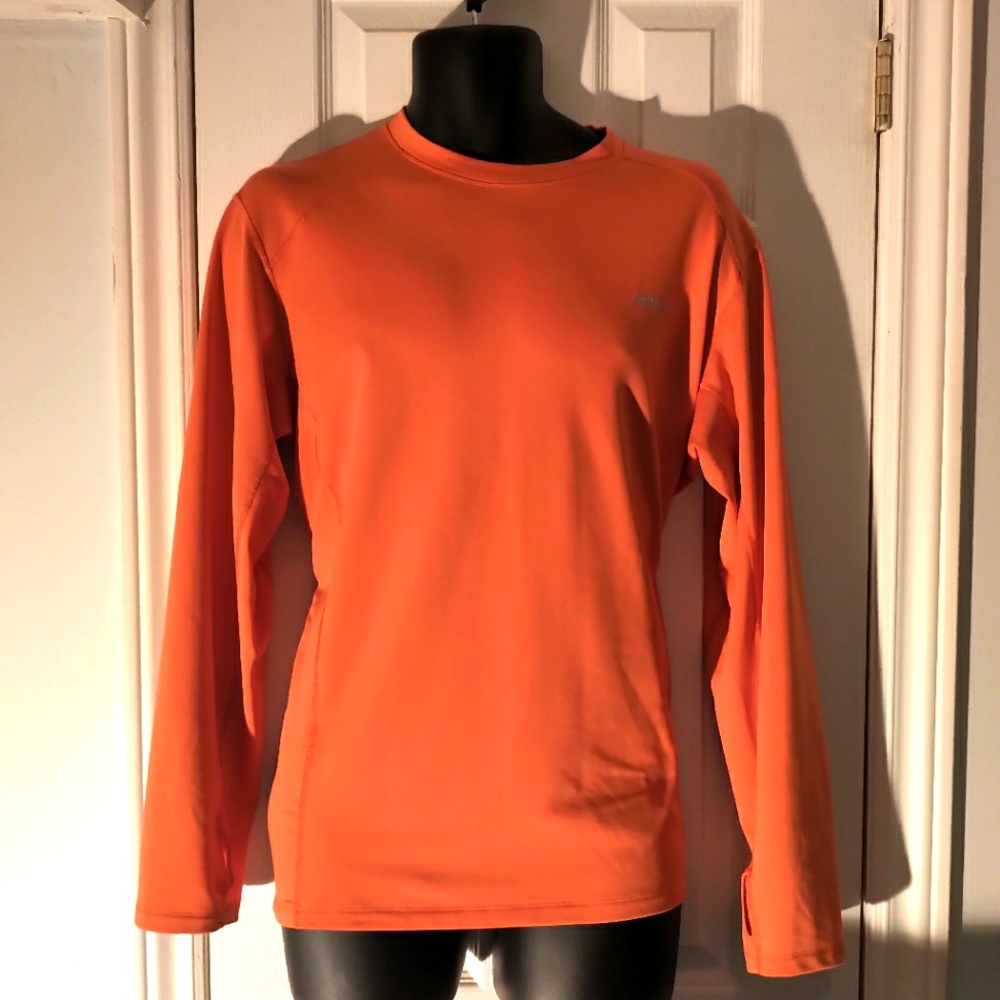 Men's Orange Long Sleeve Shirt L